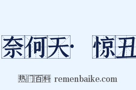 奈何天·惊丑是什么意思的图片